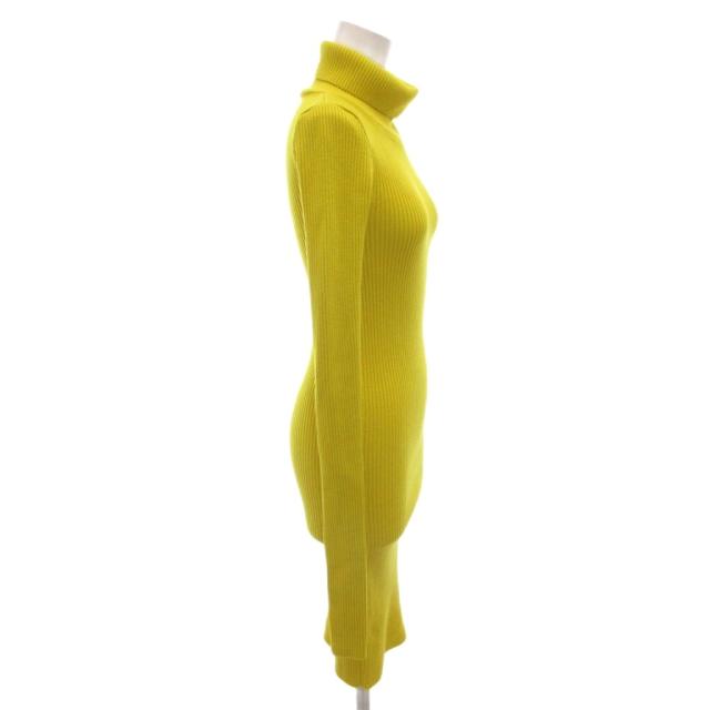 【中古】JACQUEMUS 編み物衣装 タートルネック 肋筋 長袖 34 黄 黄色 /FF ■GY62 レディース