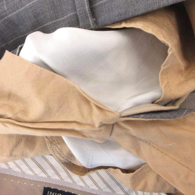【中古】ラルディーニ LARDINI スーツ セットアップ シングル ジャケット パンツ ウール ストライプ 46 グレー_7