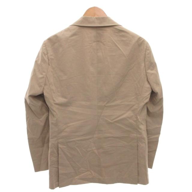 【中古】SALOTTO ゼニア スーツ セットアップ シングル コットン ジャケット ブレザー カシミヤ混 46 ベージュ_2