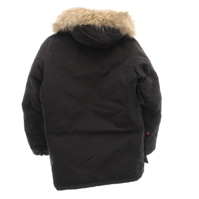 【中古】ウールリッチ WOOLRICH アークティックパーカ ダウンジャケット コヨーテファー ブルゾン フード XS 黒_1