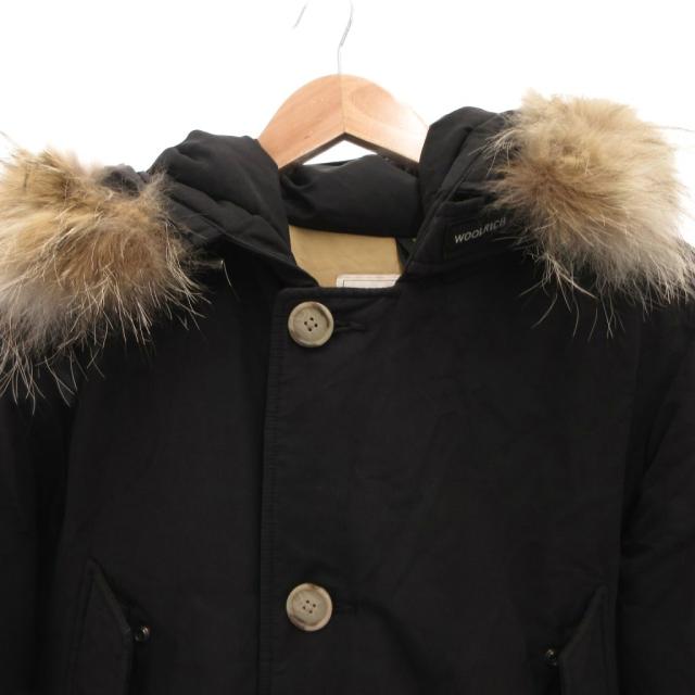 【中古】ウールリッチ WOOLRICH アークティックパーカ ダウンジャケット コヨーテファー ブルゾン フード XS 黒_2