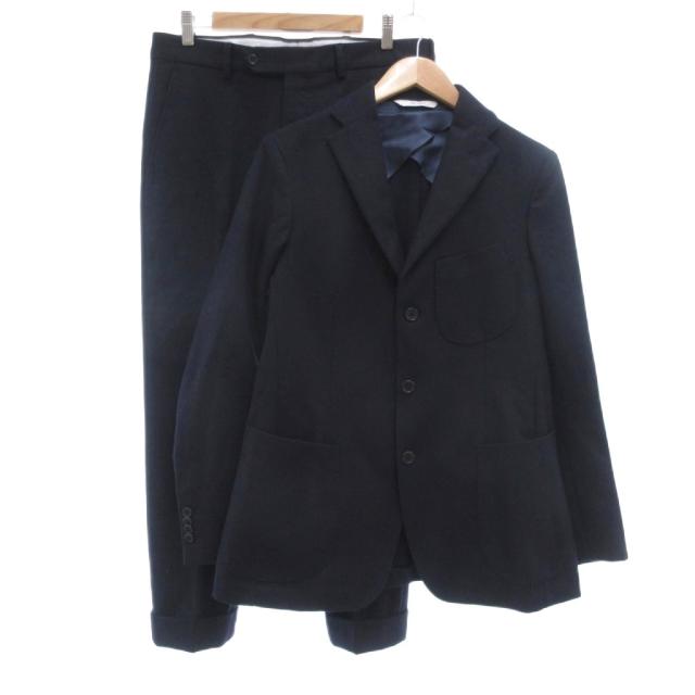 【中古】ジ カプリ GI CAPRI セットアップ スーツ テーラードジャケット シングル テーパードパンツ センタープレス