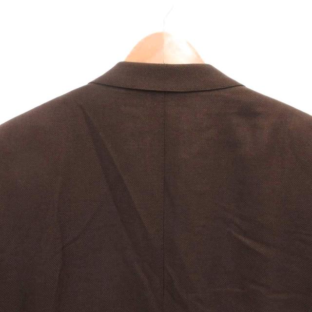 【中古】エルメネジルドゼニア Ermenegildo Zegna テーラードジャケット ブレザー カシミヤ シルク混 52 茶_3