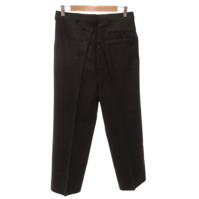 【中古】ジョルジオアルマーニ GIORGIO ARMANI スーツ セットアップ ジャケット パンツ ウール 36 茶 ブラウン_4