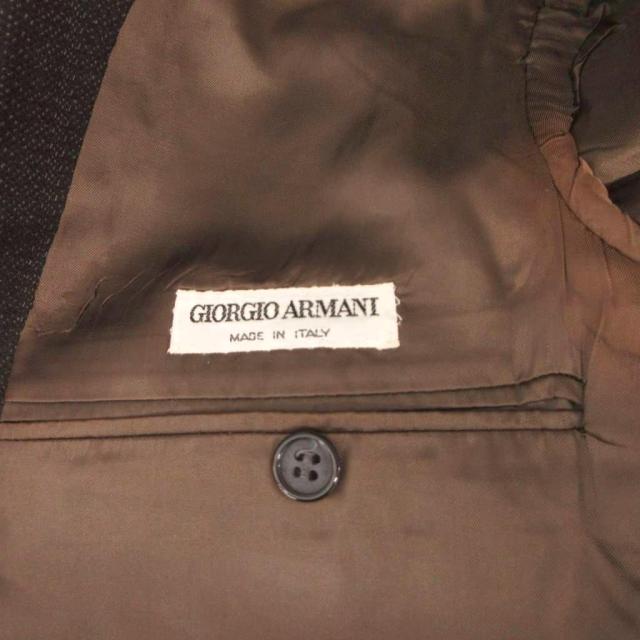 【中古】ジョルジオアルマーニ GIORGIO ARMANI スーツ セットアップ ジャケット パンツ ウール 36 茶 ブラウン_5