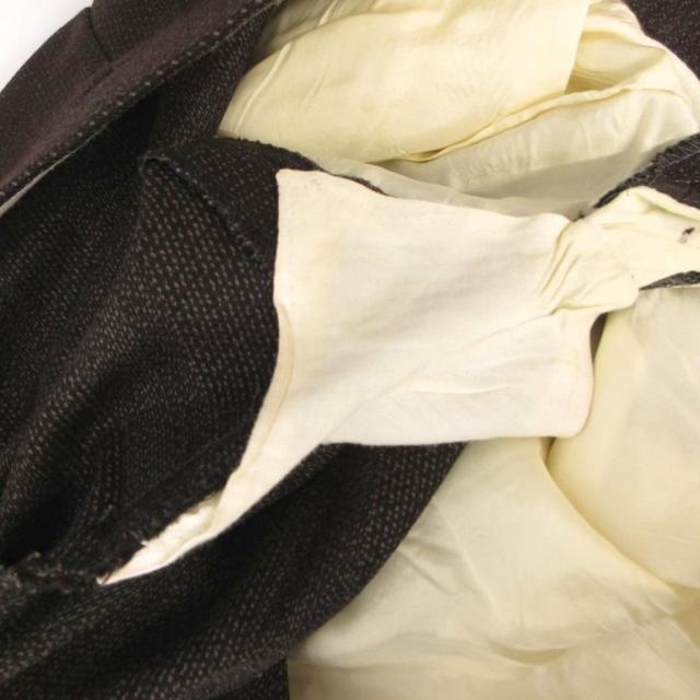 【中古】ジョルジオアルマーニ GIORGIO ARMANI スーツ セットアップ ジャケット パンツ ウール 36 茶 ブラウン_8