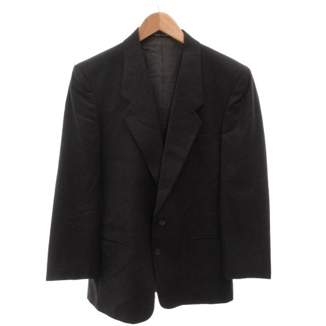 【中古】ジョルジオアルマーニ GIORGIO ARMANI スーツ セットアップ ジャケット パンツ シングル ウール 36 グレー_1