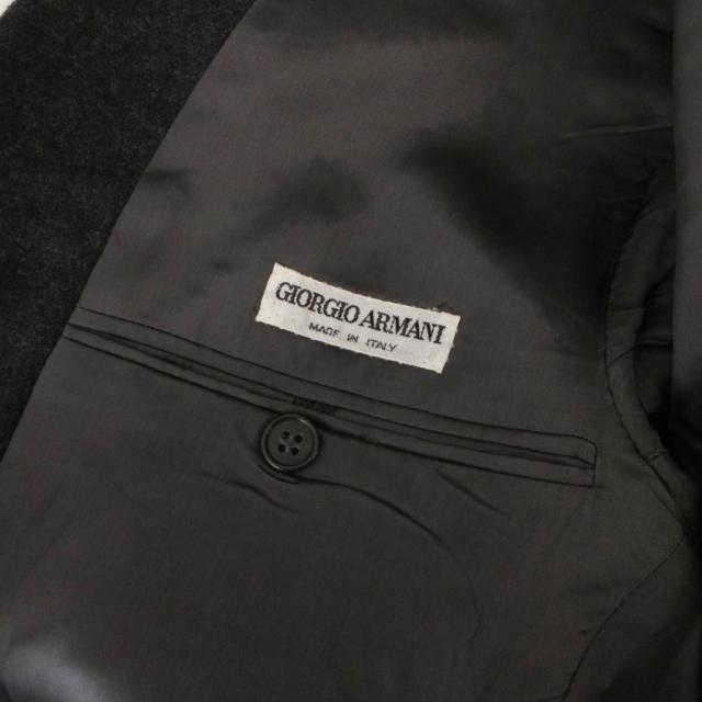 【中古】ジョルジオアルマーニ GIORGIO ARMANI スーツ セットアップ ジャケット パンツ シングル ウール 36 グレー_6
