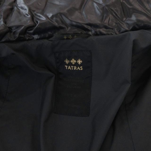 【中古】タトラス TATRAS サブリナ ダウンジャケット ブルゾン ベルト ラウンドカラー 01 黒 ブラック /FF ■GY62_5