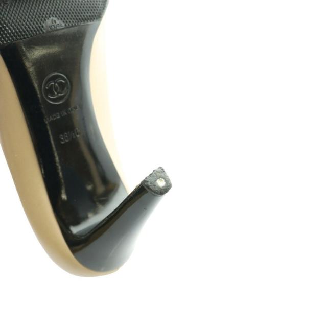 【中古】シャネル CHANEL バイカラー パンプス 36.5 ベージュ 黒 ブラック /SS ■OS ■GY62 レディース_7