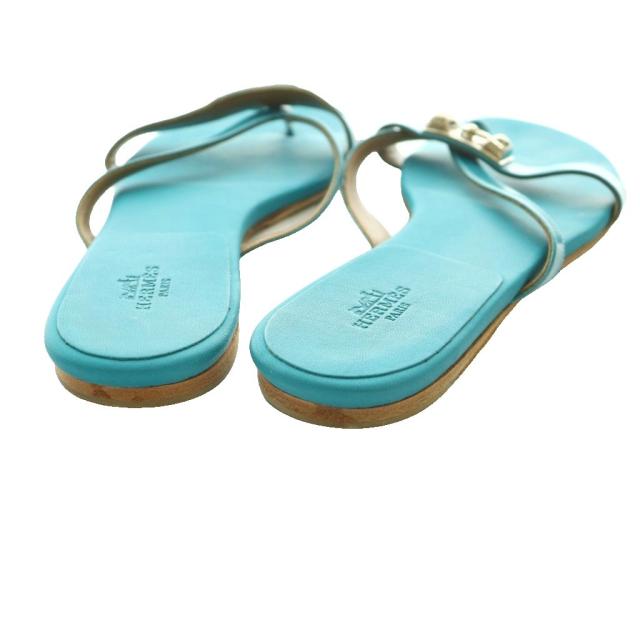 【中古】エルメス HERMES メドール Medor トングサンダル 36 ターコイズブルー /SS ■OS ■GY62 レディース_4