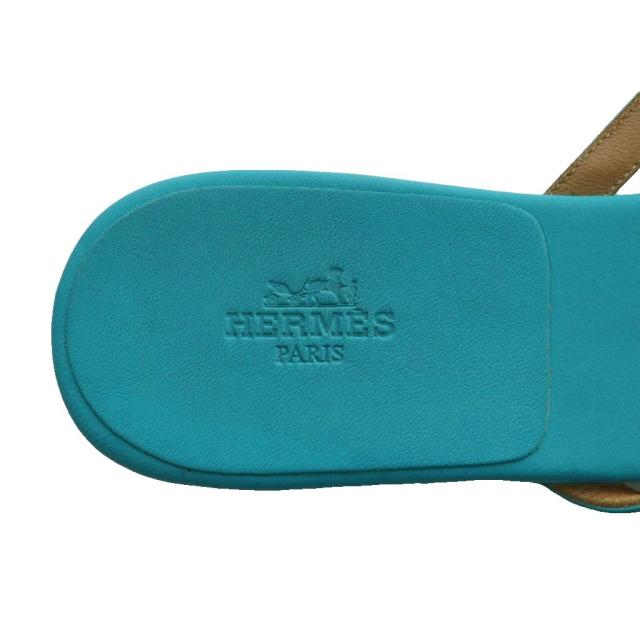 【中古】エルメス HERMES メドール Medor トングサンダル 36 ターコイズブルー /SS ■OS ■GY62 レディース_6