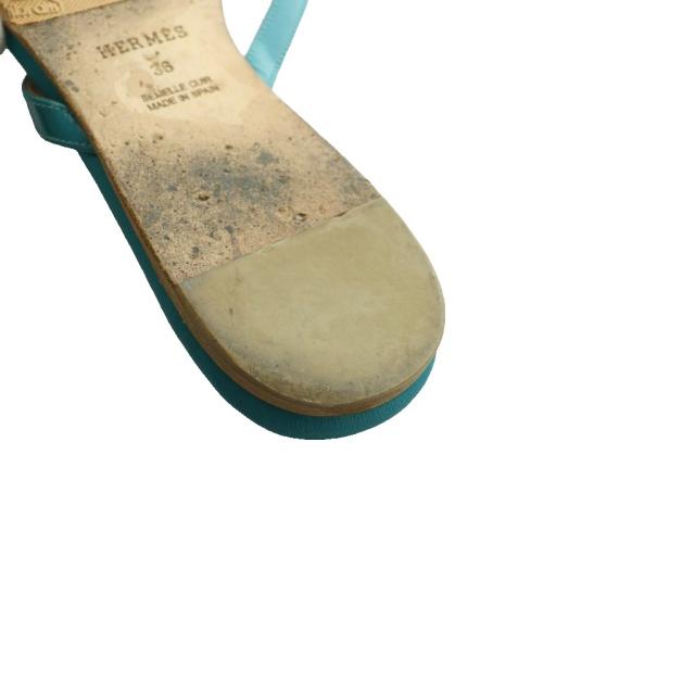 【中古】エルメス HERMES メドール Medor トングサンダル 36 ターコイズブルー /SS ■OS ■GY62 レディース_8
