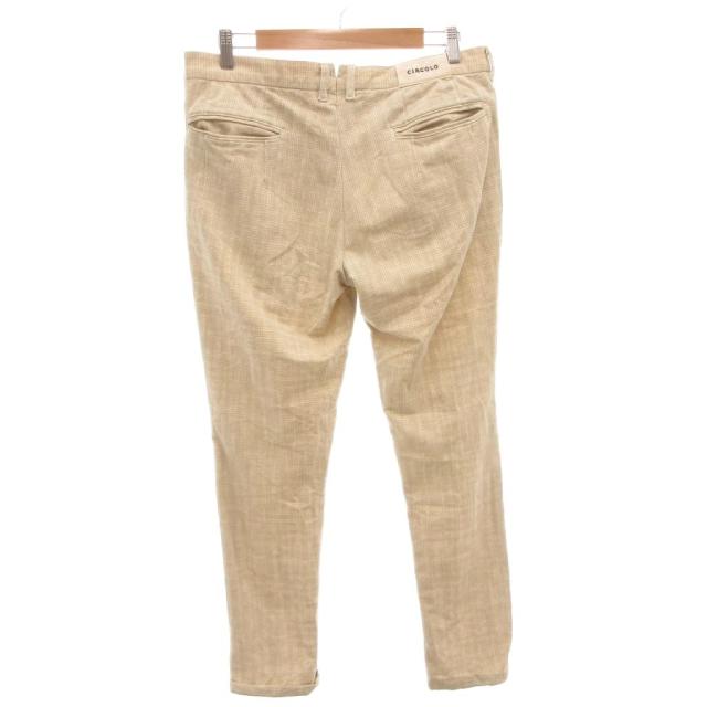 【中古】チルコロ1901 CIRCOLO1901 スール セットアップ シングル ジャケット パンツ 総柄 48 ベージュ_4