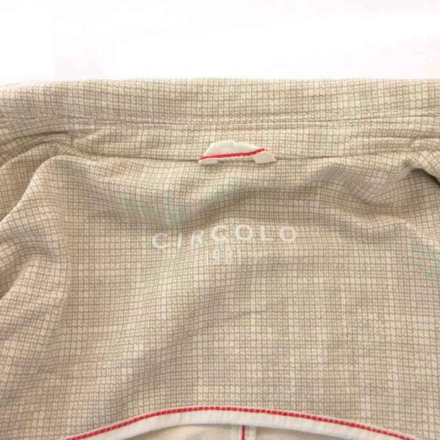 【中古】チルコロ1901 CIRCOLO1901 スール セットアップ シングル ジャケット パンツ 総柄 48 ベージュ_6