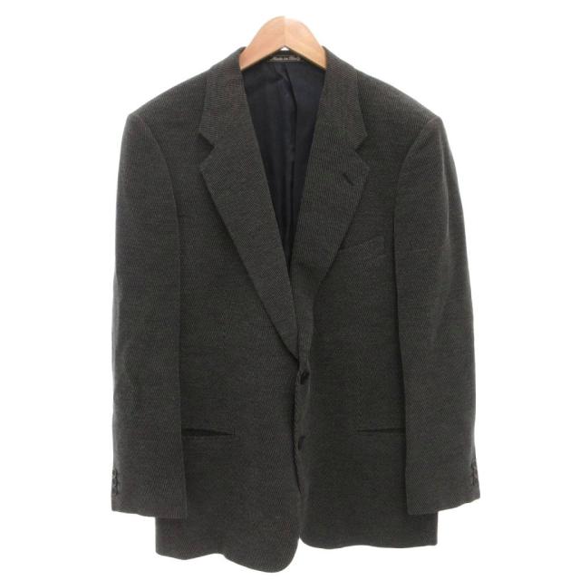 【中古】ジョルジオアルマーニ GIORGIO ARMANI テーラードジャケット ブレザー 2B シルク混 50 紺 ネイビー