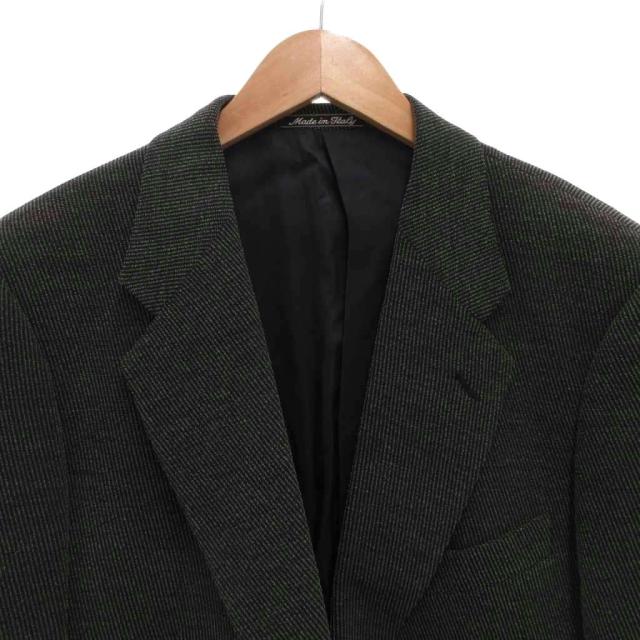 【中古】ジョルジオアルマーニ GIORGIO ARMANI テーラードジャケット ブレザー 2B シルク混 50 紺 ネイビー_2