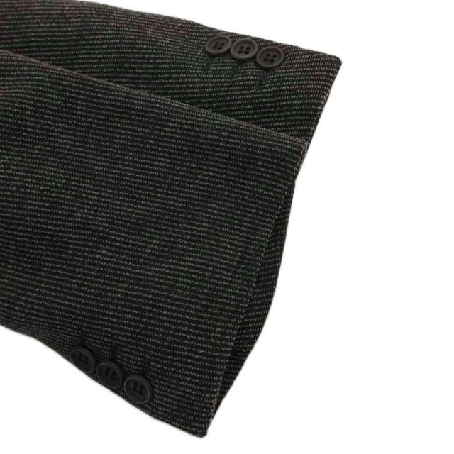 【中古】ジョルジオアルマーニ GIORGIO ARMANI テーラードジャケット ブレザー 2B シルク混 50 紺 ネイビー_3