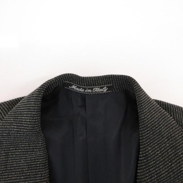 【中古】ジョルジオアルマーニ GIORGIO ARMANI テーラードジャケット ブレザー 2B シルク混 50 紺 ネイビー_4