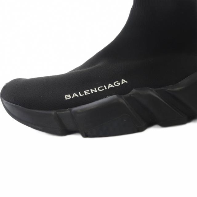 【中古】バレンシアガ BALENCIAGA スピードトレーナー ソックススニーカー ロゴ 23.5cm 黒 /SR ■GY62 レディ