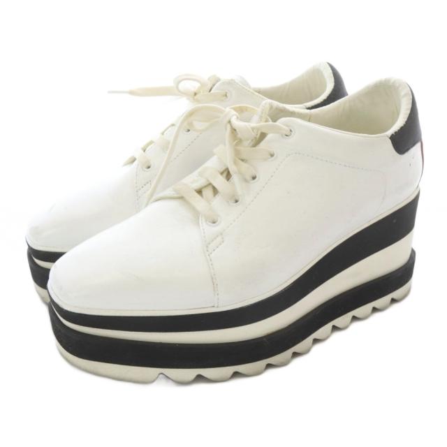 【中古】ステラマッカートニー STELLA McCARTNEY エリス シューズ スクエアトゥ 36 白 /SR ■GY62 レディース