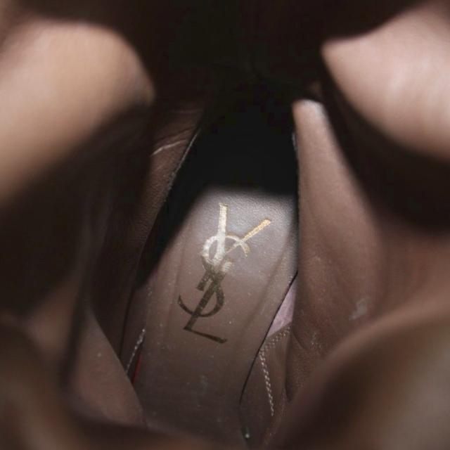 【中古】イヴサンローラン YVES SAINT LAURENT ロングブーツ スエード タッセル 35 茶 ブラウン 248007_4