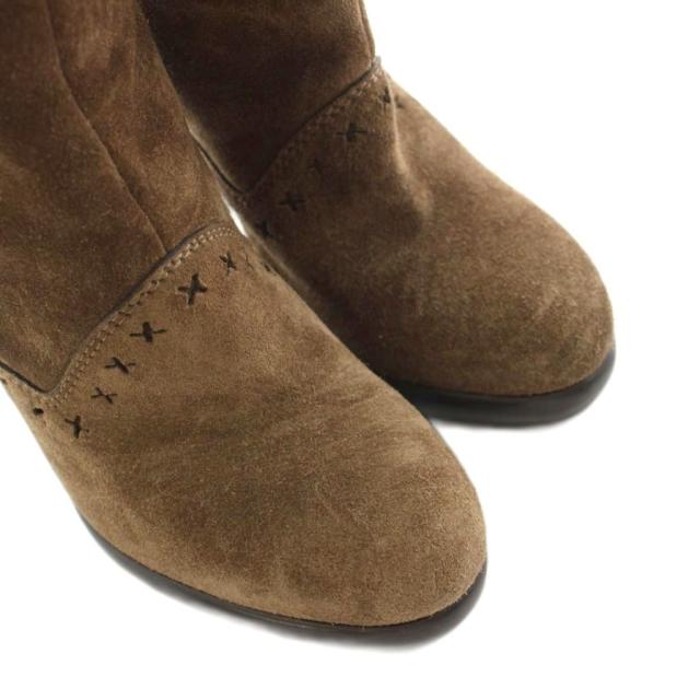 【中古】イヴサンローラン YVES SAINT LAURENT ロングブーツ スエード タッセル 35 茶 ブラウン 248007_5