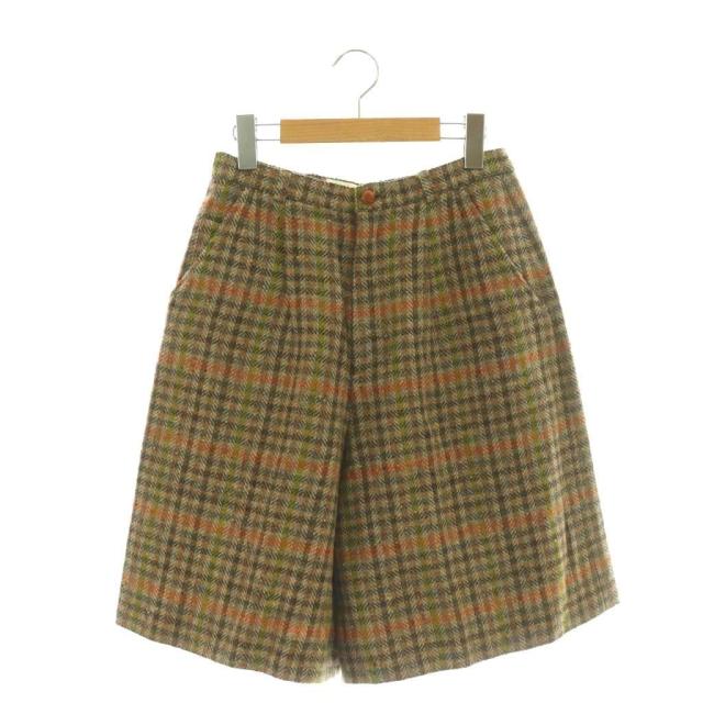 【中古】バーバリーズ Burberrys ヴィンテージ 遊撃手ズボン下 二分の一 タック ジップフライ 読み合わせる柄 毛糸 M 茶