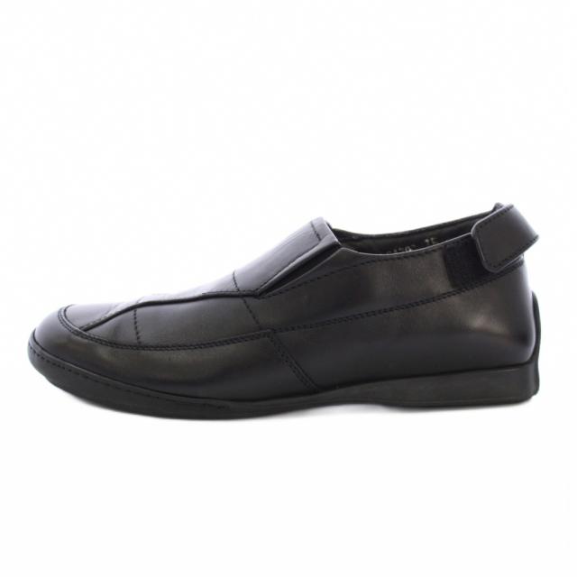 【中古】グッチ GUCCI スリッポン シューズ レザー 35.5 黒 ブラック /TK ■GY62 レディース_1