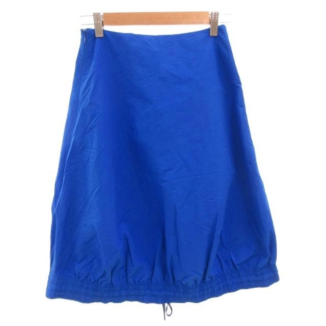 【中古】ニナリッチ NINA RICCI スカート ドローコード ひざ丈 34 青 ブルー /FF ■GY62 レディース_1