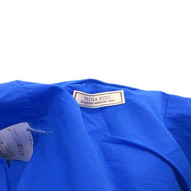 【中古】ニナリッチ NINA RICCI スカート ドローコード ひざ丈 34 青 ブルー /FF ■GY62 レディース_3