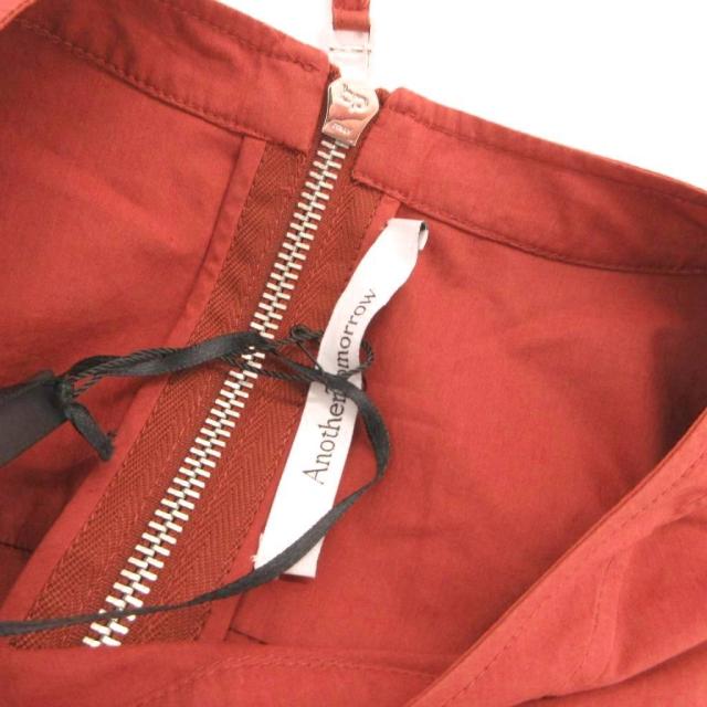 【中古】未使用品 another tomorrow タグ付き ワンピース ドレス 長袖 ロング 42 茶 ブラウン /FF ■GY62