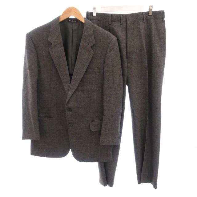 【中古】イヴサンローラン YVES SAINT LAURENT スーツ セットアップ ビジネス シングル ジャケット B98 グレー