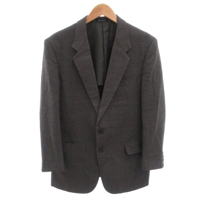 【中古】イヴサンローラン YVES SAINT LAURENT スーツ セットアップ ビジネス シングル ジャケット B98 グレー_1