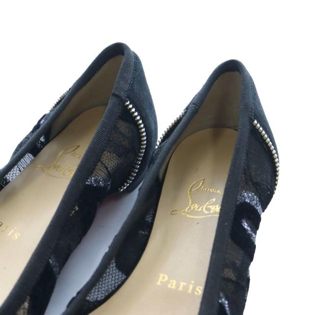 【中古】クリスチャンルブタン Christian louboutin レースフラットシューズ 35 黒 ブラック /SS ■OS ■GY62 レディース_3