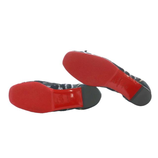 【中古】クリスチャンルブタン Christian louboutin レースフラットシューズ 35 黒 ブラック /SS ■OS ■GY62 レディース_5