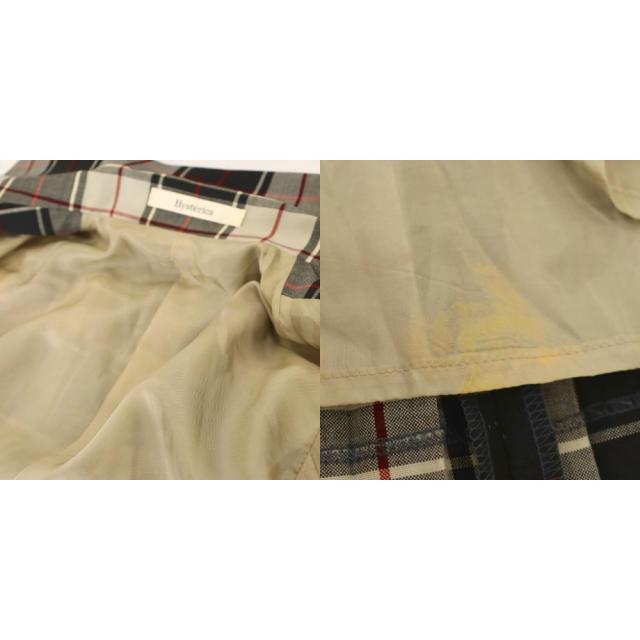 【中古】ヒステリックス セットアップ ヴィンテージスーツ チェック テーラードジャケット プリーツスカート F_7