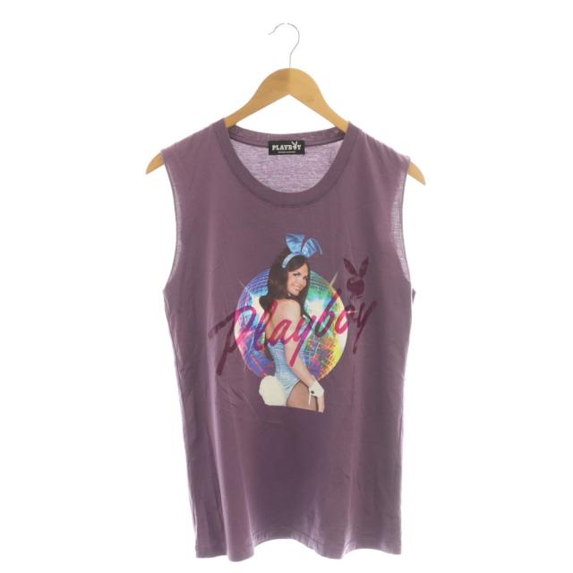【中古】ヒステリックグラマー HYSTERIC GLAMOUR ×PLAYBOY プレイボーイ タンクトップ コットン F パープル /CX