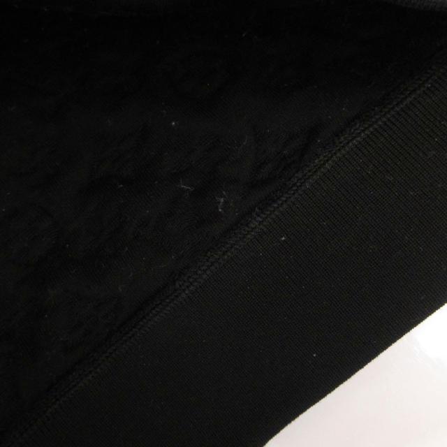 【中古】ルイヴィトン LOUIS VUITTON 3Dモノグラム パーカー フーディ 長袖 ジップアップ エンボス加工 L 黒_7
