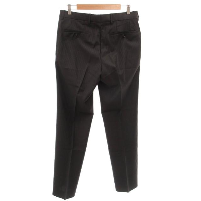 【中古】ヒューゴボス HUGO BOSS スーツ セットアップ ジャケット パンツ ストライプ ウール 46 グレー_4