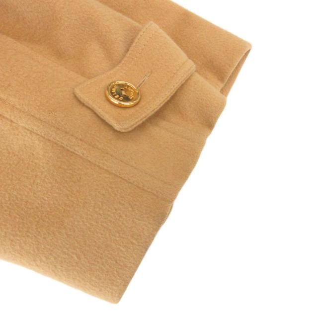【中古】セリーヌ CELINE ヴィンテージ トレンチコートコート ベルト ゴールドカラーボタン 36 ひざ丈 36 ベージュ_4