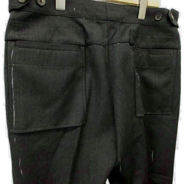 【中古】ルイヴィトン LOUIS VUITTON パンツ スラックス ウール 40 ダークグレー 無地 長ズボン /KK ■GY62 メンズ_2
