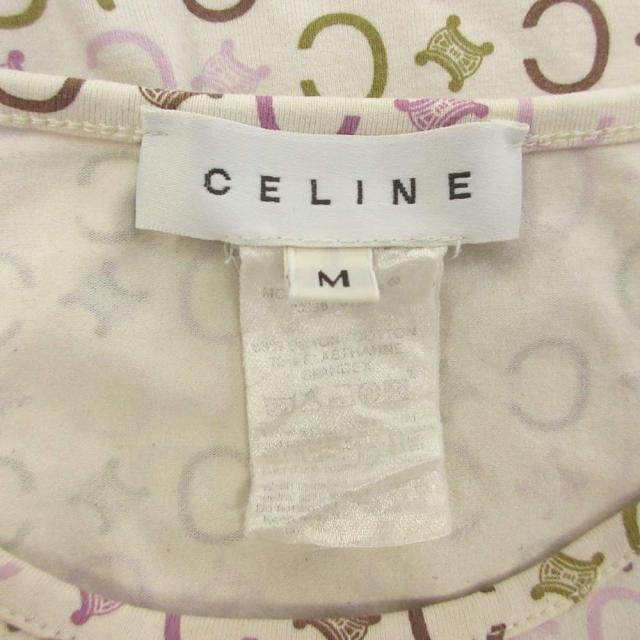 【中古】セリーヌ CELINE Tシャツ カットソー  M 白 ホワイト ラウンドネック 半袖 /RN ■GY62 レディース_6