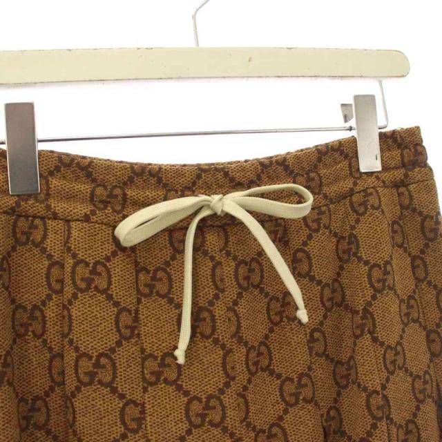 【中古】グッチ GUCCI GGテクニカルジャージープリーツスカート ロング XS 茶 526514 /KH ■GY57 レディース