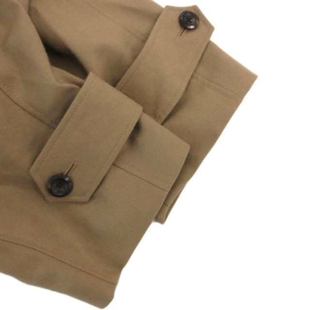 【中古】未使用品 ザ リラクスタグ付き THE TRENCH PONCHO トレンチコート ベルト ウール ロング マキシ F ベージュ_4