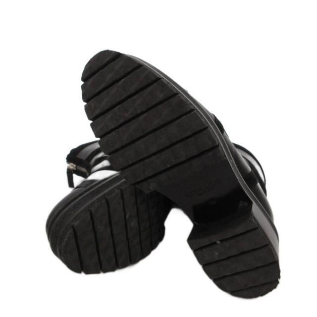 【中古】ピエールアルディ PIERRE HARDY ショートブーツ フロントジップ レザー ヒール 39 黒 ブラック_5