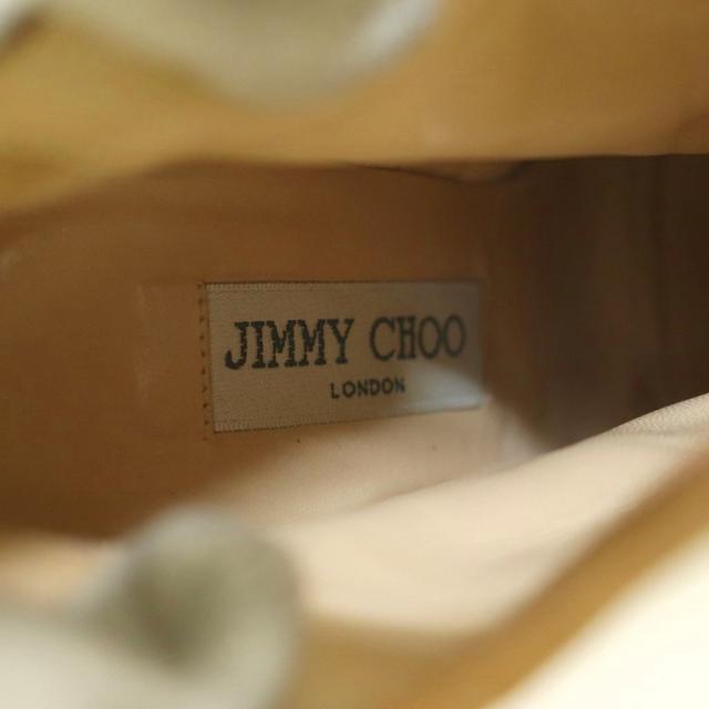 【中古】ジミーチュウ JIMMY CHOO ショートブーツ レザー プラットフォーム ハイヒール ワンカラー 35 ベージュ /BB_6