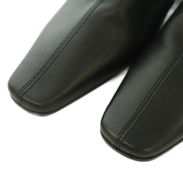 【中古】グッチ GUCCI ロングブーツ スクエアトゥ ローヒール レザー 35.5 黒 ブラック /BB ■GY62 レディース_3