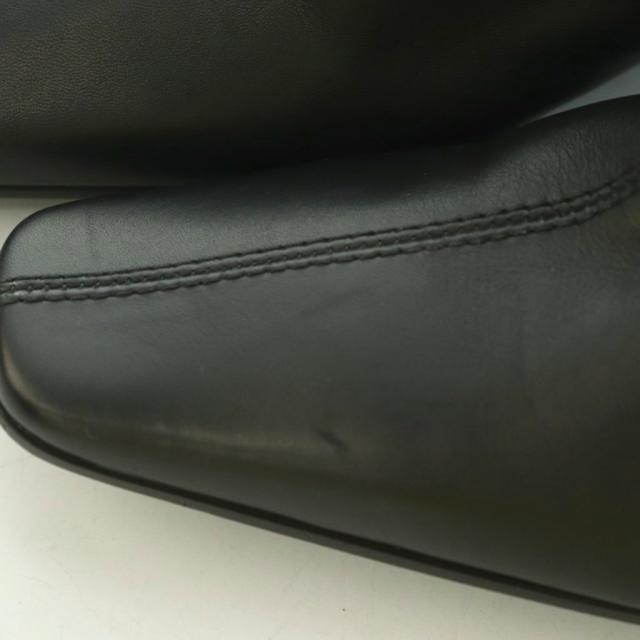 【中古】グッチ GUCCI ロングブーツ スクエアトゥ ローヒール レザー 35.5 黒 ブラック /BB ■GY62 レディース_7