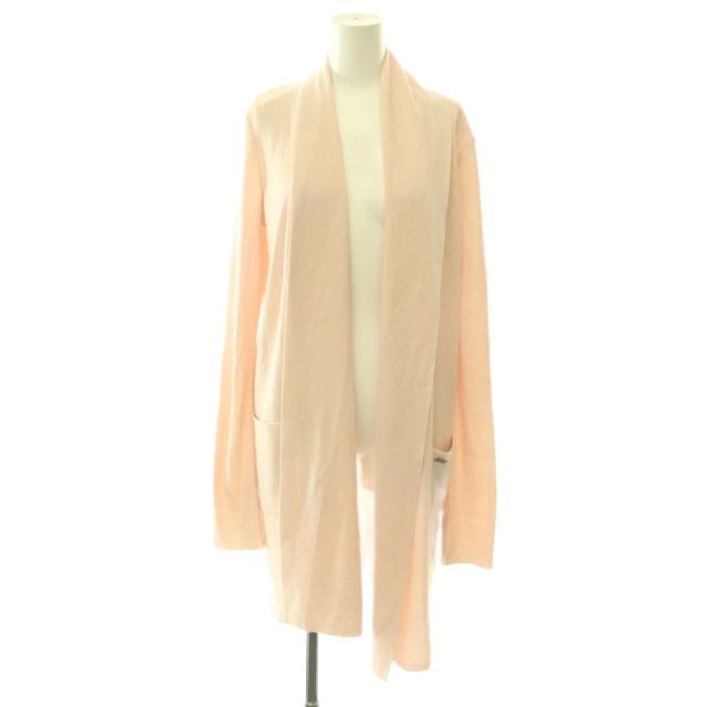 【中古】フォクシー FOXEY ロングカーディガン ニット ライトベージュ /ES ■GY62 レディース
